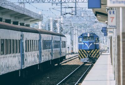 Train on railroad track