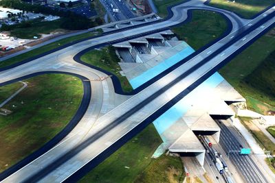 High angle view of sunlight