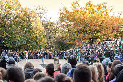 Group of people in park