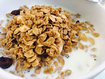 Close-up of breakfast in bowl