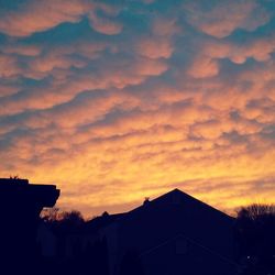 Dramatic sky at sunset