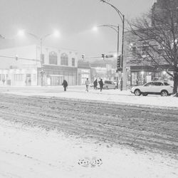 City street at night