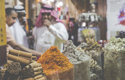 View of market for sale in store