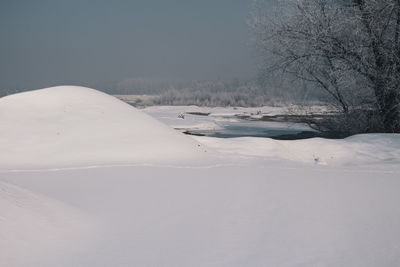 Close-up of snow covered landscape