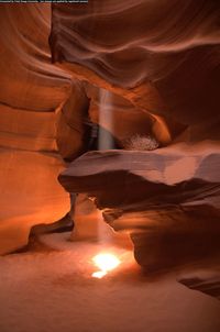 Rock formations at sunset