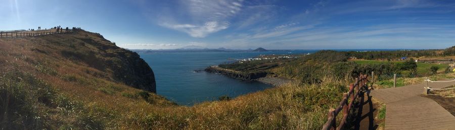 Panoramic shot of sea against sky