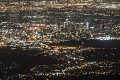 Full frame shot of illuminated cityscape