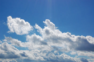 Low angle view of clouds in sky