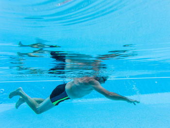 Swimming pool in sea