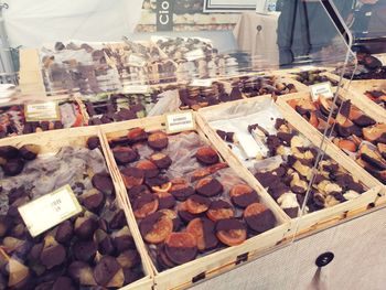 Close-up of food for sale in market