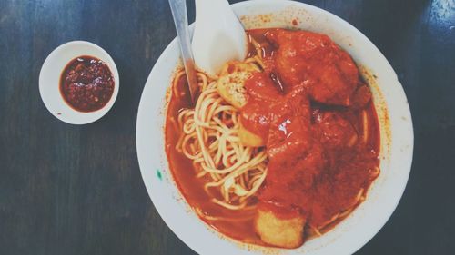 Close-up of food in plate