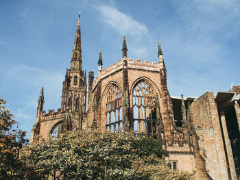 Low angle view of historical building against sky