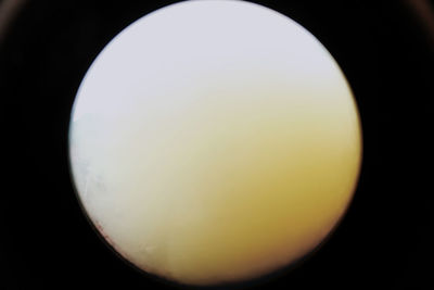 Close-up of moon against black background