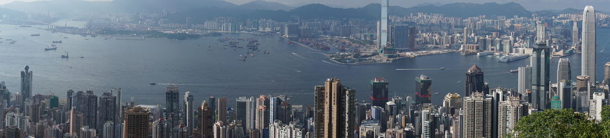 Panoramic view of city buildings