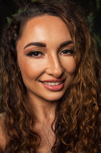 Close-up portrait of young woman