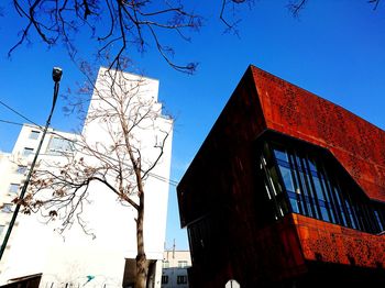 Low angle view of built structure against sky