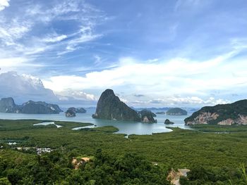 Scenic view of sea against sky