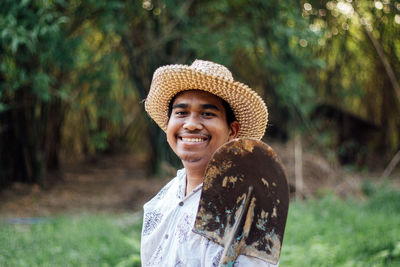 Portrait of a smiling young man