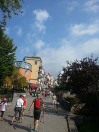 People walking in city