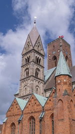 Medieval cathedral, church of our lady in ribe by twilight, denmark - hdr