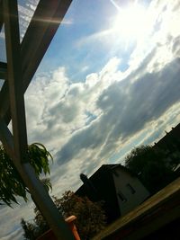 Low angle view of trees against sky