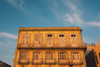 Low angle view of building against sky