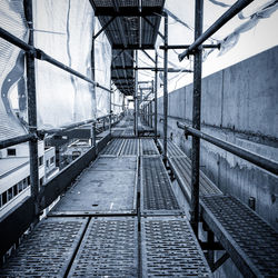 Empty railway bridge against sky