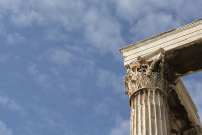 Low angle view of historical building against sky