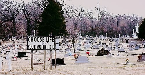 Information sign on wall