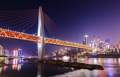 Yangtze river and dongshui gate bridge