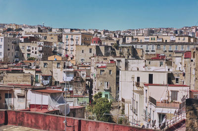 Cityscape of urban neighbourhod rione sanita, napoli, italy