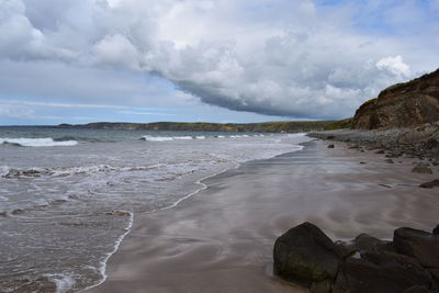 Scenic view of sea against sky