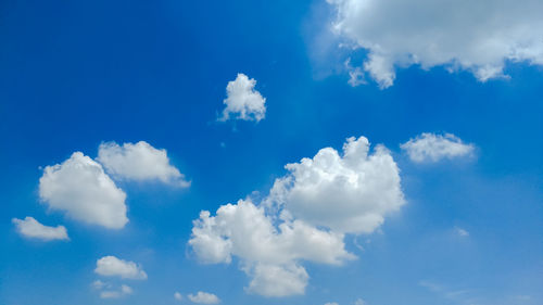 Low angle view of clouds in sky