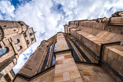 Low angle view of buildings against sky