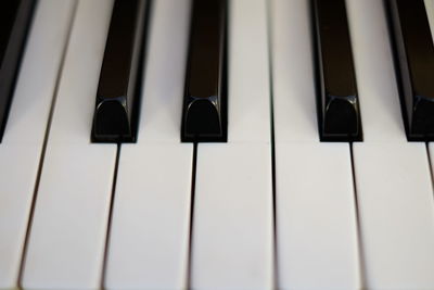 Full frame shot of piano keys