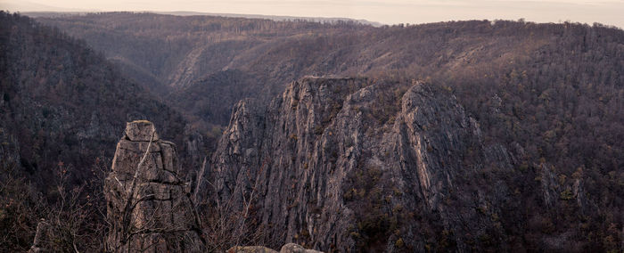 View of rock formations