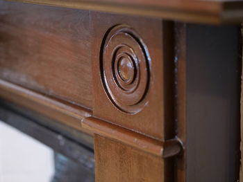 Close-up of old wooden door