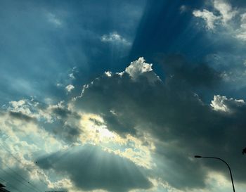 Low angle view of clouds in sky