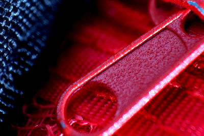 Full frame shot of red keyboard