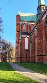 Historic building against clear sky