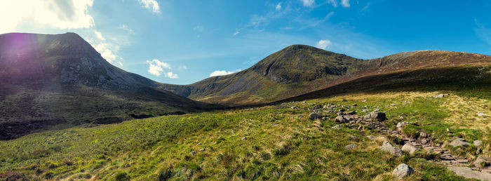 Panoramic view of landscape against sky