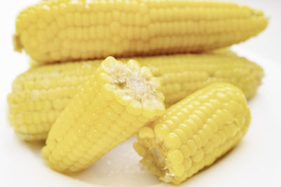 Close-up of bread in plate