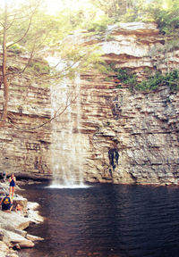 Tourists enjoying in water