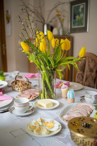 Food on table