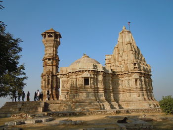 Historic temple against blue sky