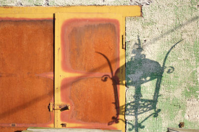Close-up of an abandoned building