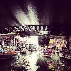 View of market stall