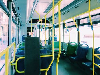 Empty seats in bus