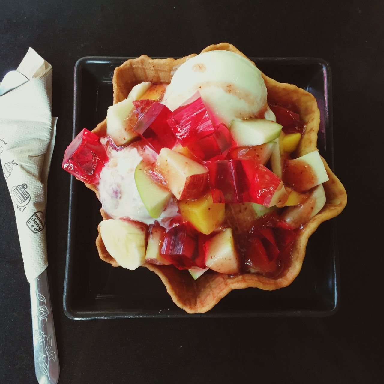 food and drink, food, freshness, indoors, ready-to-eat, still life, indulgence, plate, slice, healthy eating, sweet food, table, close-up, strawberry, high angle view, dessert, temptation, meat, meal