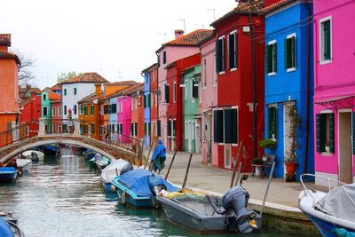 Boats in canal